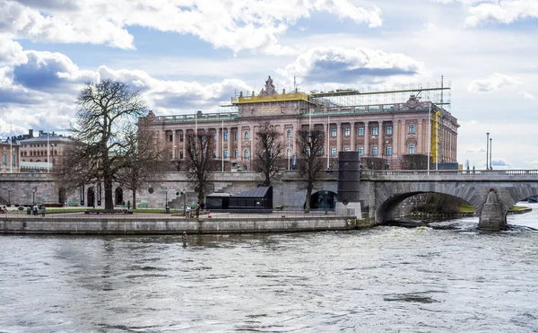 April 2018 Stockholm Sweden Building Riksdag Swedish Parliament Stockholm — Stock Photo, Image