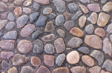 Eski Avrupa şehrinde eski kaldırım taşları