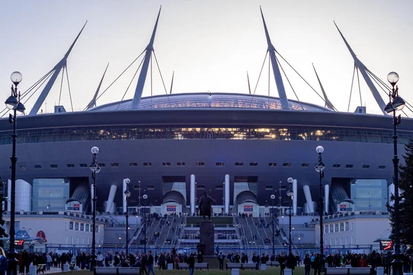 Abril 2018 São Petersburgo Rússia Stadium Petersburg Arena Arena Gazprom — Fotografia de Stock