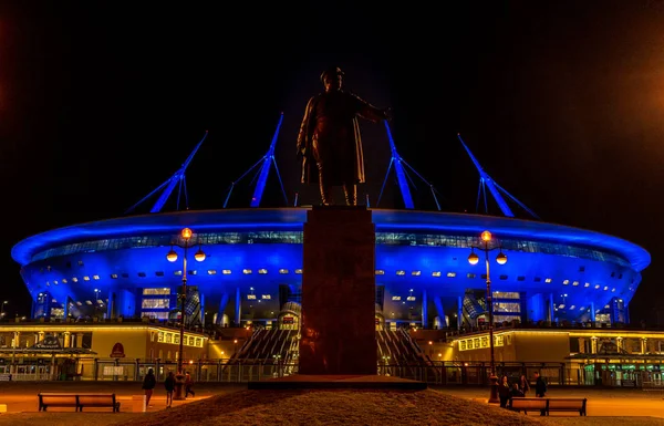 Avril 2018 Saint Pétersbourg Russie Stade Petersburg Arena Gazprom Arena — Photo