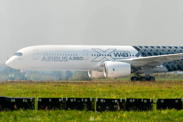 2019 러시아 주콥스키요 장거리 여객기 A350 900 Xwb 인더스 Maks — 스톡 사진