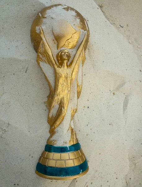 Травня 2019 Досі Катар Трофей Кубка Світу Фіфа Піску Чемпіонат — стокове фото