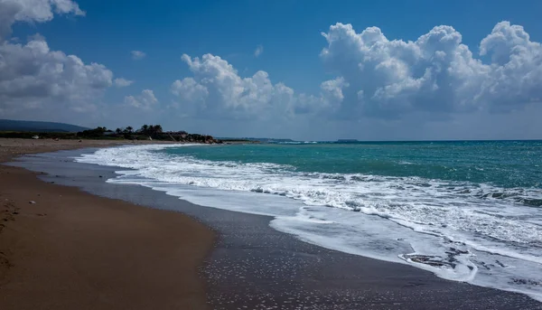Costa Rocosa Del Mar Mediterráneo Península Akamas Noroeste Isla Chipre — Foto de Stock