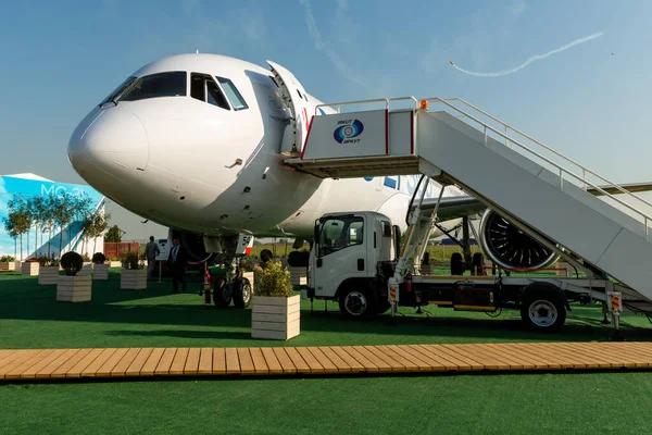 Augustus 2019 Zjoekovski Rusland Veelbelovend Russisch Middellangeafstandspassagiersvliegtuig Irkut International Aviation — Stockfoto