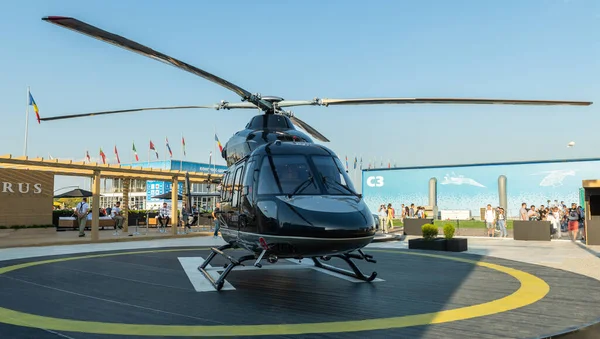 Agosto 2019 Zhukovsky Russia Elicottero Ansat Nel Design Aurus Maks — Foto Stock