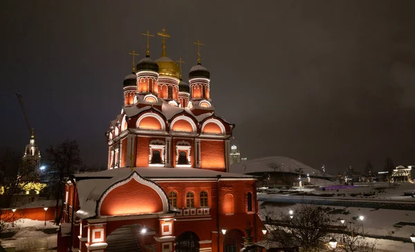 Znamensky Cathedral Old Sovereign Court Varvarka Street Moscow — Stock Photo, Image