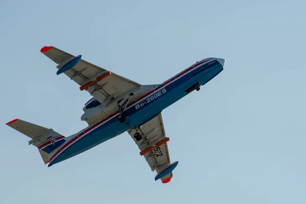 Augusti 2019 Zhukovskij Ryssland Multifunktionella Amfibieflygplan Beriev 200 Altair International — Stockfoto