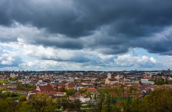 Avril 2018 Vilnius Lituanie Vue Vieille Ville Vilnius Partir Three — Photo