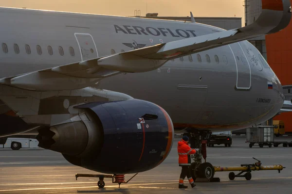 October 2019 Moscow Russia Plane — Stock Photo, Image