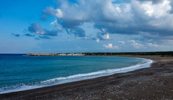 Pebble Beach Mediterranean Coast Akamas Peninsula Island Cyprus — Stock Photo, Image