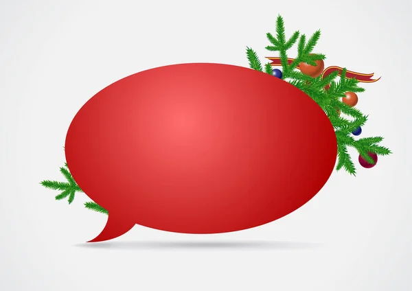 Noel konuşma balonu — Stok Vektör