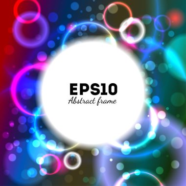 soyut yuvarlak çerçeve