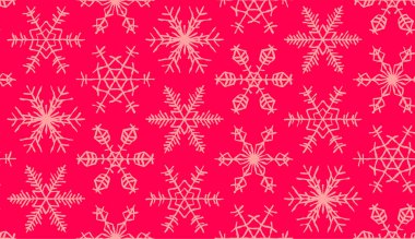 Dikişsiz snowflakes desen