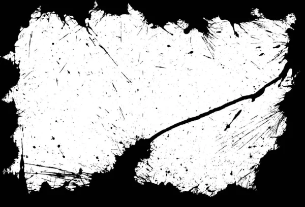 Cadre de fente avec éclaboussure d'encre — Image vectorielle
