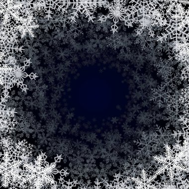 kar yağışı kare yuvarlak