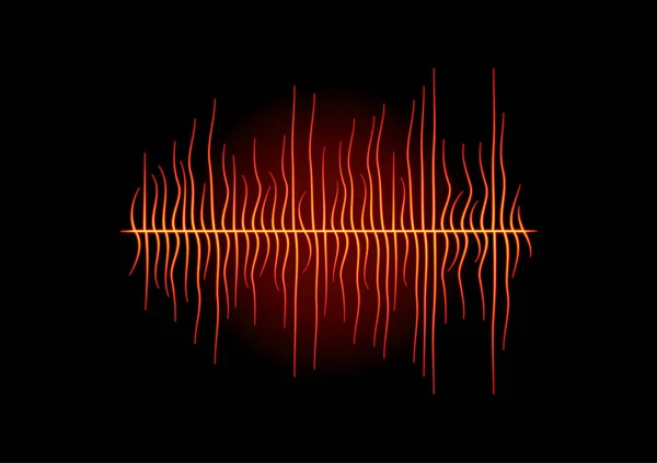 Heiße geschmolzene Wellenform — Stockvektor