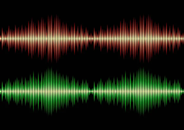 Seamless music wave pattern — Stock Vector