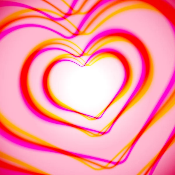 Carte cardiaque avec aberrations colorées — Image vectorielle