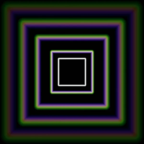 Lesklé soustředné čtverce chodby — Stockový vektor