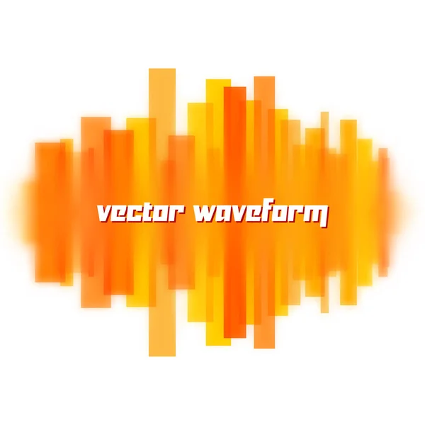Forme d'onde floue faite de lignes — Image vectorielle