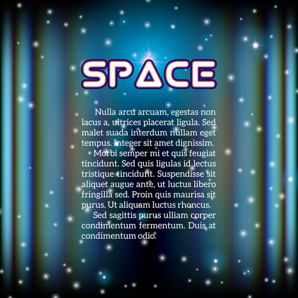Sfondo Spaziale Con Corridoio Illuminato Aberrazioni — Vettoriale Stock