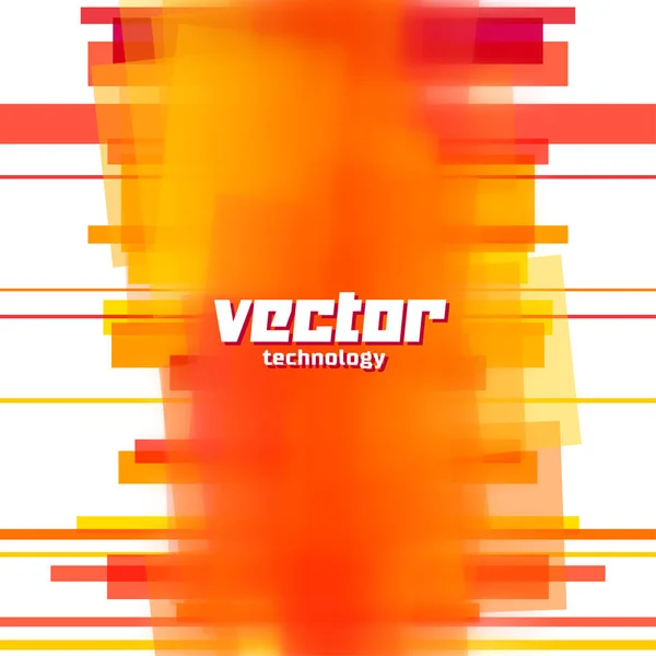 Fond vectoriel avec des lignes floues orange — Image vectorielle