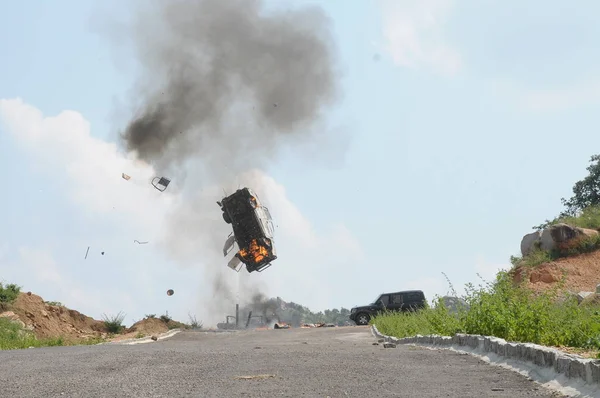 Explosion de voiture piégée — Photo