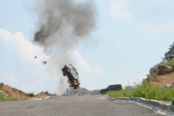 Explosion de voiture piégée — Photo