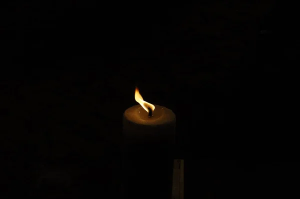Svíčková v kostele — Stock fotografie