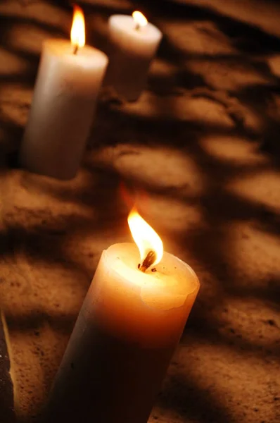 Candle stick in the church — Stock Photo, Image