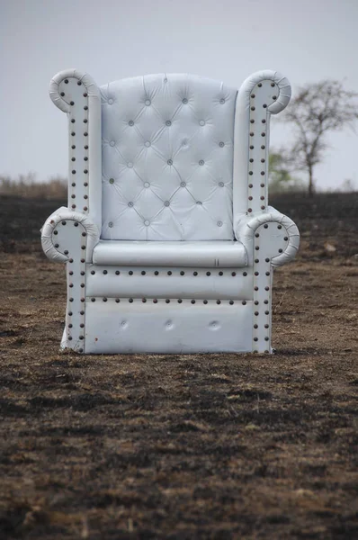 Chair on the road — Stock Photo, Image
