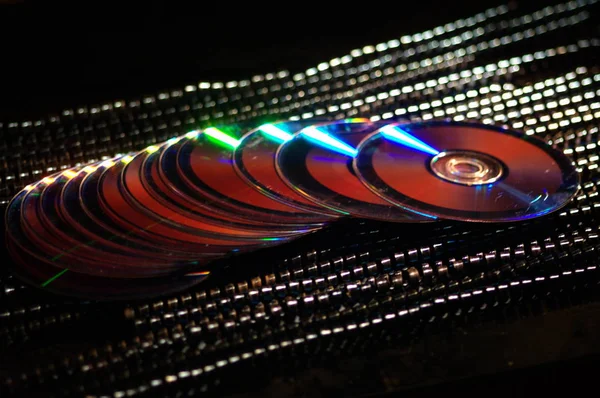 Dvds closeup at studio — Stock Photo, Image