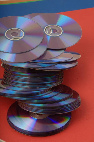 DVDs closeup στο studio — Φωτογραφία Αρχείου