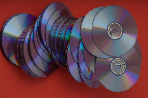 DVDs closeup στο studio — Φωτογραφία Αρχείου