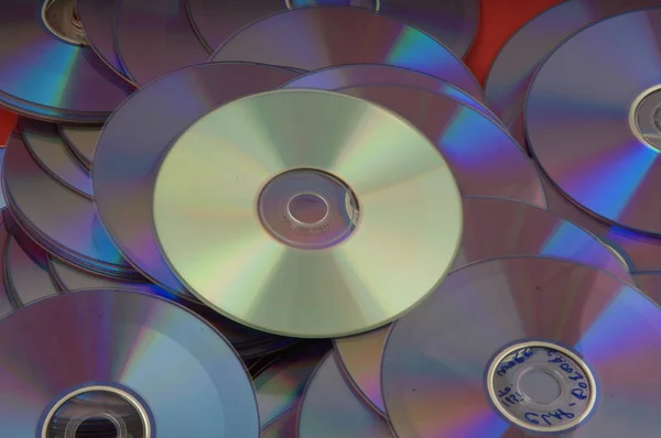 Dvds closeup at studio — Stock Photo, Image