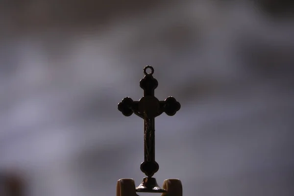 Christus standbeeld closeup — Stockfoto