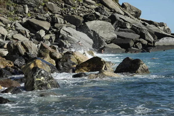 Ondas de água no mar — Fotografia de Stock