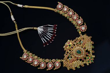 Altın takı makro atış, Hyderabad, Hindistan