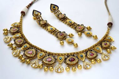 Altın takı makro atış, Hyderabad, Hindistan