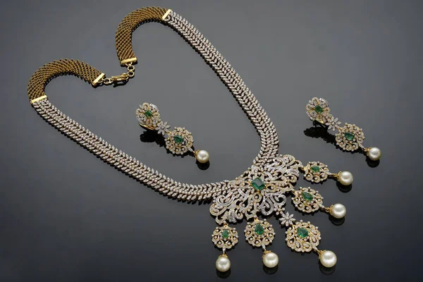 Guld Smycken Makro Skott Hyderabad Indien — Stockfoto