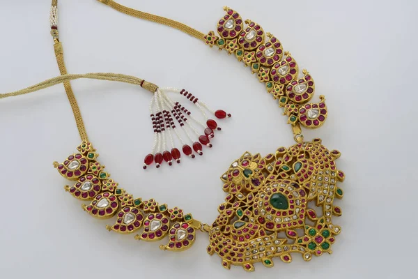 Gold Jewelry Macro Shot Hyderabad India — Stock Photo, Image