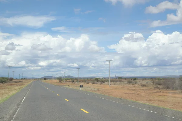 Reis Rural Road Kenya Afrika Maart 2020 — Stockfoto