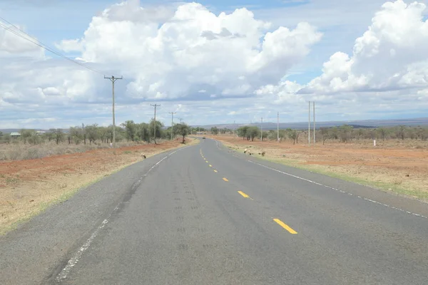 Viaje Por Ruta Rural Kenia África Marzo 2020 — Foto de Stock