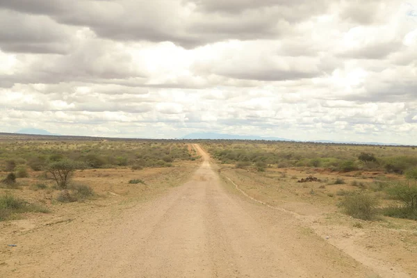 Viaje Por Carretera Rural Kenia África — Foto de Stock