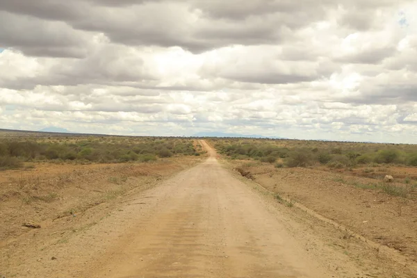 Viaje Por Carretera Rural Kenia África — Foto de Stock