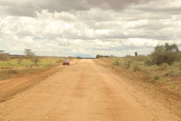 Viaje Por Carretera Rural Kenia África — Foto de Stock