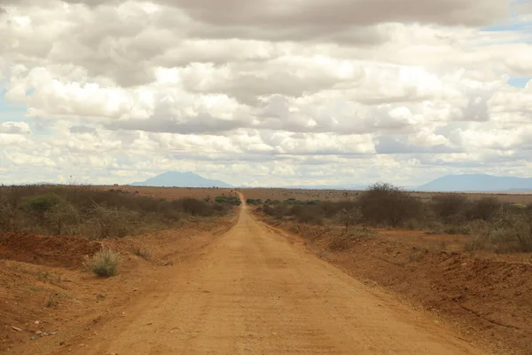 Viaje Por Carretera Rural Kenia África — Foto de Stock