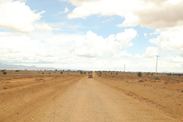Plattelandsweg Reis Naar Kenia Afrika — Stockfoto