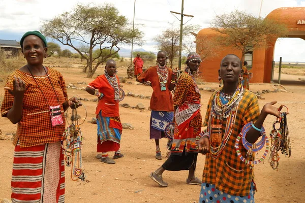 Masai Stammer Kenya Afrika Dec 2019 - Stock-foto