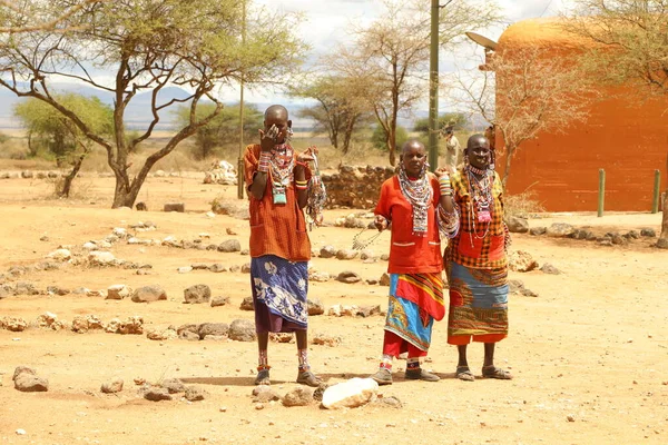 Tribù Masai Kenya Africa Dic 2019 — Foto Stock